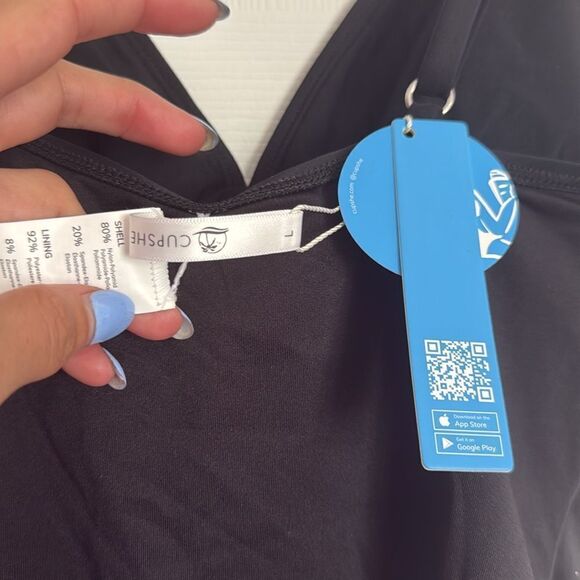 CUPSHE - Brand New Bathing Suit - Black One Piece Suit - Size Large - NWT - Picture 3 of 4